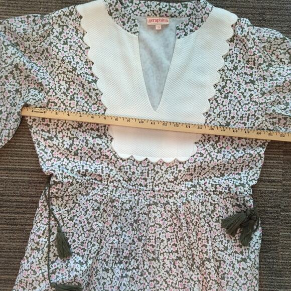 Seraphina London Maxi Dress Size Large Floral Cotton Prairie - Picture 4 of 6